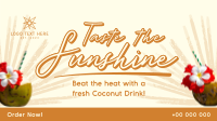 Sunshine Coconut Drink Video Design