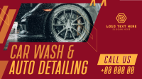 Car Wash Auto detailing Service Facebook Event Cover Design