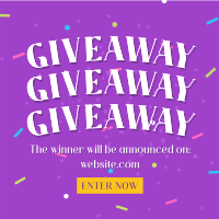 Confetti Giveaway Announcement Instagram post Image Preview