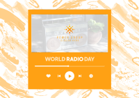 Radio Day Player Postcard Image Preview