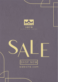 Modern Textured Sale Poster Image Preview
