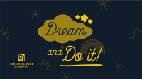 Dream Positivity Quote Facebook Event Cover Design