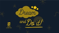 Dream Positivity Quote Facebook event cover Image Preview