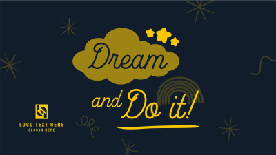 Dream Positivity Quote Facebook event cover Image Preview