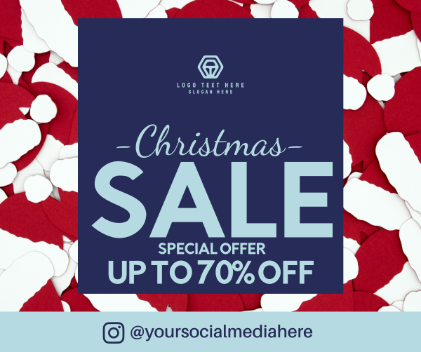 Christmas Sale Hats Facebook Post Design Image Preview