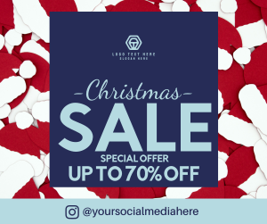 Christmas Sale Hats Facebook post Image Preview