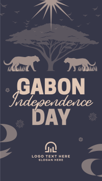 Gabon Independence Day YouTube Short Design