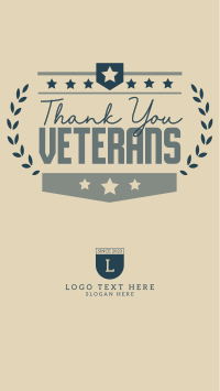 Thank you Veterans Wreath Instagram story Image Preview