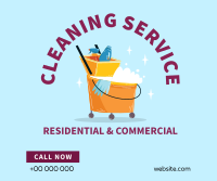 House Cleaning Professionals Facebook Post Design