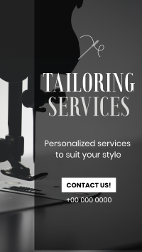 Tailoring Services Minimalist Facebook Story Design