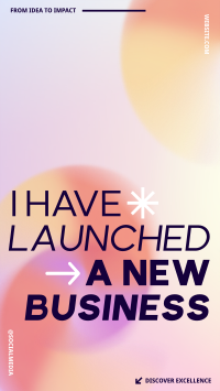 New Business Launch Gradient Facebook story Image Preview