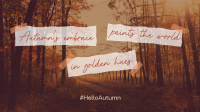 Autumn's Embrace Quote Facebook Event Cover Image Preview