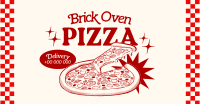 Retro Brick Oven Pizza Facebook Ad Design