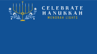 Hanukkah Light Zoom Background Design