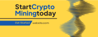 Cryptocurrency Market Mining Facebook Cover Design
