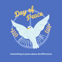 World Peace Dove Instagram Post Design