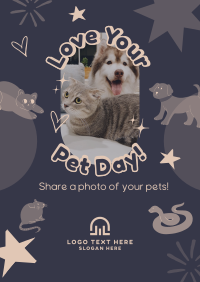 Share your Pet's Photo Flyer Design