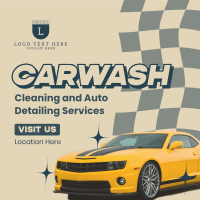 Carwash Cleaning Service Instagram Post Design