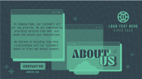 About Us Retro Window Facebook event cover Image Preview