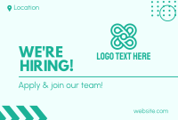 We're Hiring Modern Pinterest board cover Image Preview