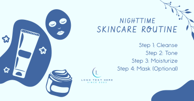 Nighttime Skincare Routine Facebook ad Image Preview