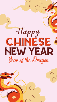 Chinese New Year Dragon TikTok Video Design
