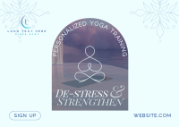 Luxurious Yoga Training Postcard Image Preview
