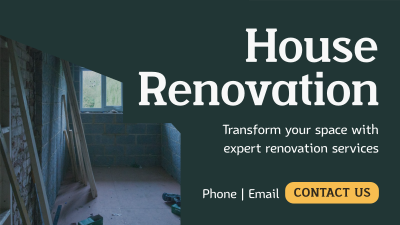 Simple Home Renovation Facebook event cover Image Preview