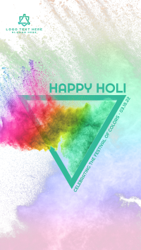 Holi Color Explosion Facebook Story Design
