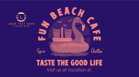 Beachside Cafe Facebook Event Cover Design