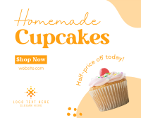 Cupcake Sale Facebook Post Design