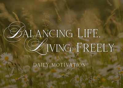 Balanced Life Motivation Postcard Image Preview
