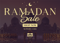 Rustic Ramadan Sale Postcard Image Preview