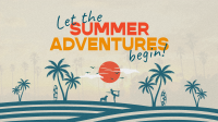 Retro Summer Silhouette Animation Image Preview