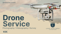 Drone Services Available Facebook Event Cover Design