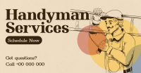 Rustic Handyman Service Facebook ad Image Preview