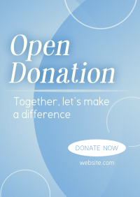 Together, Let's Donate Poster Design