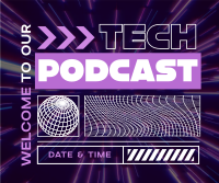 Futuristic Tech Podcast Facebook post Image Preview