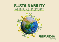 Sustainability Annual Report Postcard Design