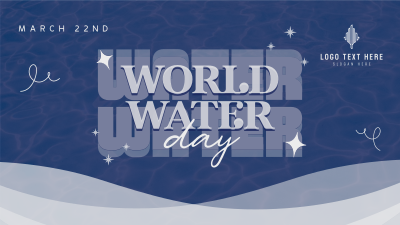 Quirky World Water Day Facebook event cover Image Preview