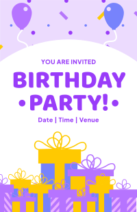 Birthday Party Celebration Invitation Design