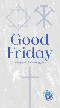 Minimalist Good Friday Greeting  Instagram reel Image Preview