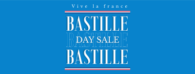 Happy Bastille Day Facebook cover Image Preview