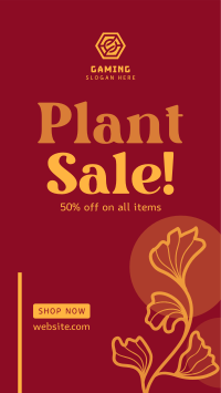 Artistic Plant Sale Facebook Story Design