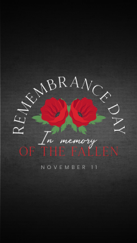 Day of Remembrance Facebook Story Design