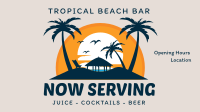 Tropical Beach Bar YouTube Video Image Preview
