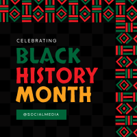 Black History Celebration Instagram Post Design