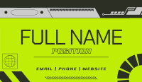 Pop Modern Techno Business Card Preview