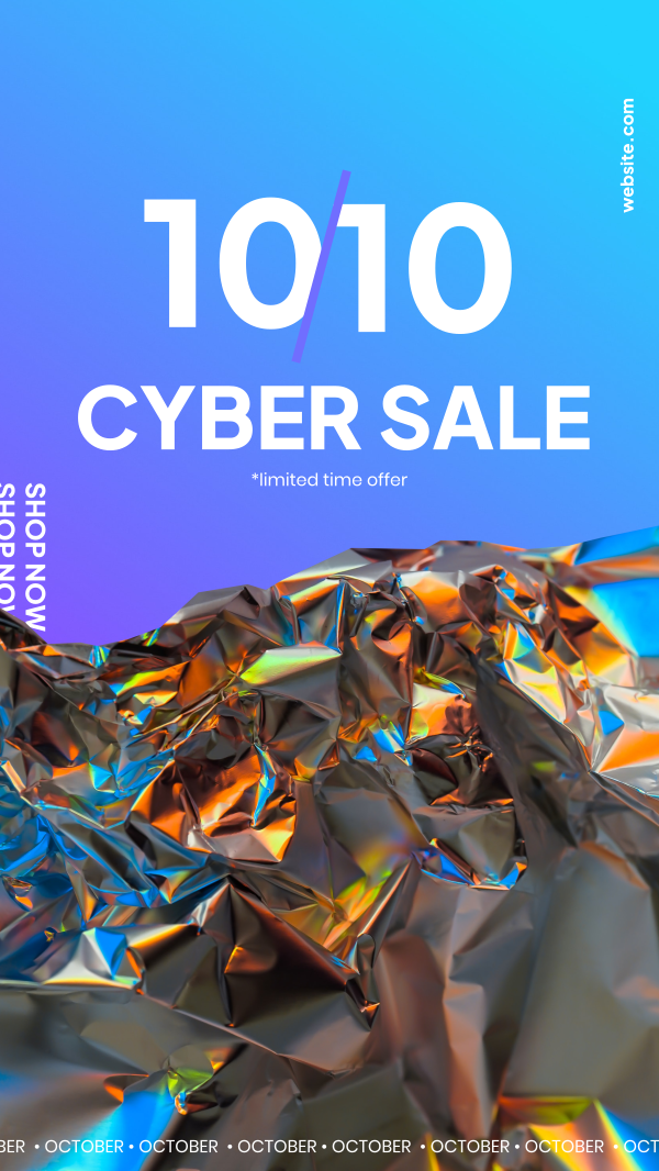 10.10 Cyber Sale Instagram Story Design