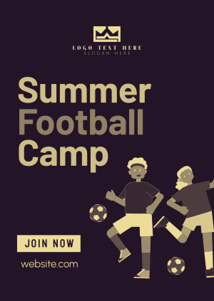 Summer Football Camp Poster Image Preview